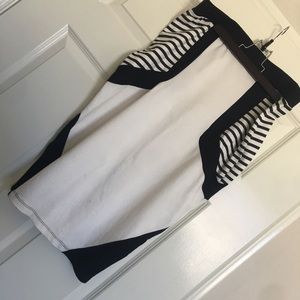 B&W ASOS skirt